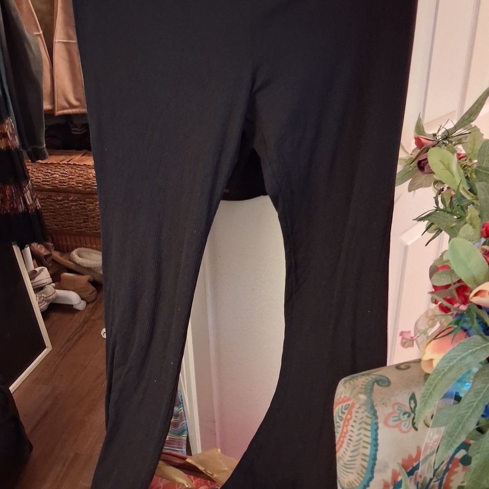 Black Stretchy Full-Length Leggings